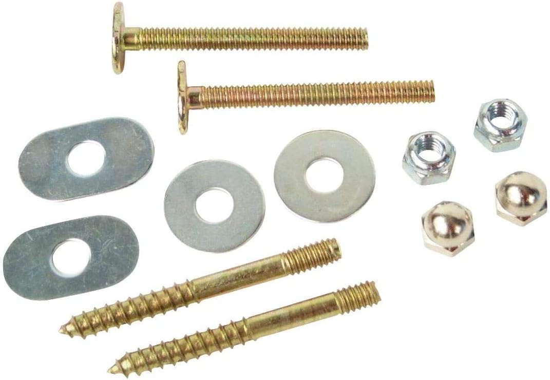 Set de tornillos y pernos para inodoro Do It Best 1/4" miniatura 1