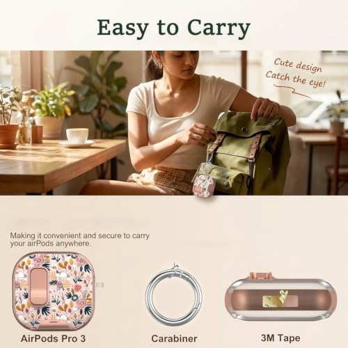 Image of ZORBES AirPods 4 Case Clear TPU Cover with Keychain for Daily Use