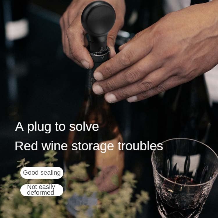 Juego de abridor de vino, con tapón, sacacorchos de aleación de zinc y conservador de vino de silicona, mango de madera maciza, abridor de botellas para el hogar, bar, restaurante