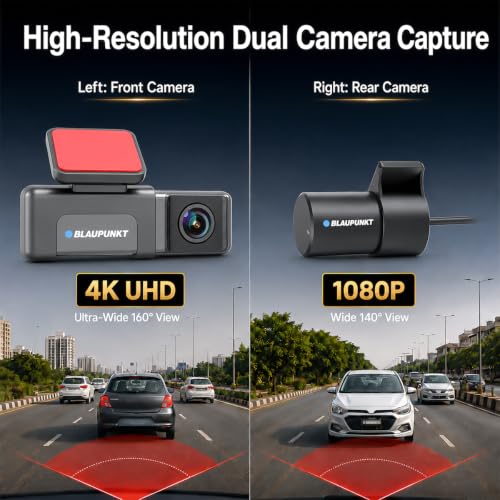 Blaupunkt Dashcam DC 4050 WiFi Dual Camera 2K + 1080P - Image 6