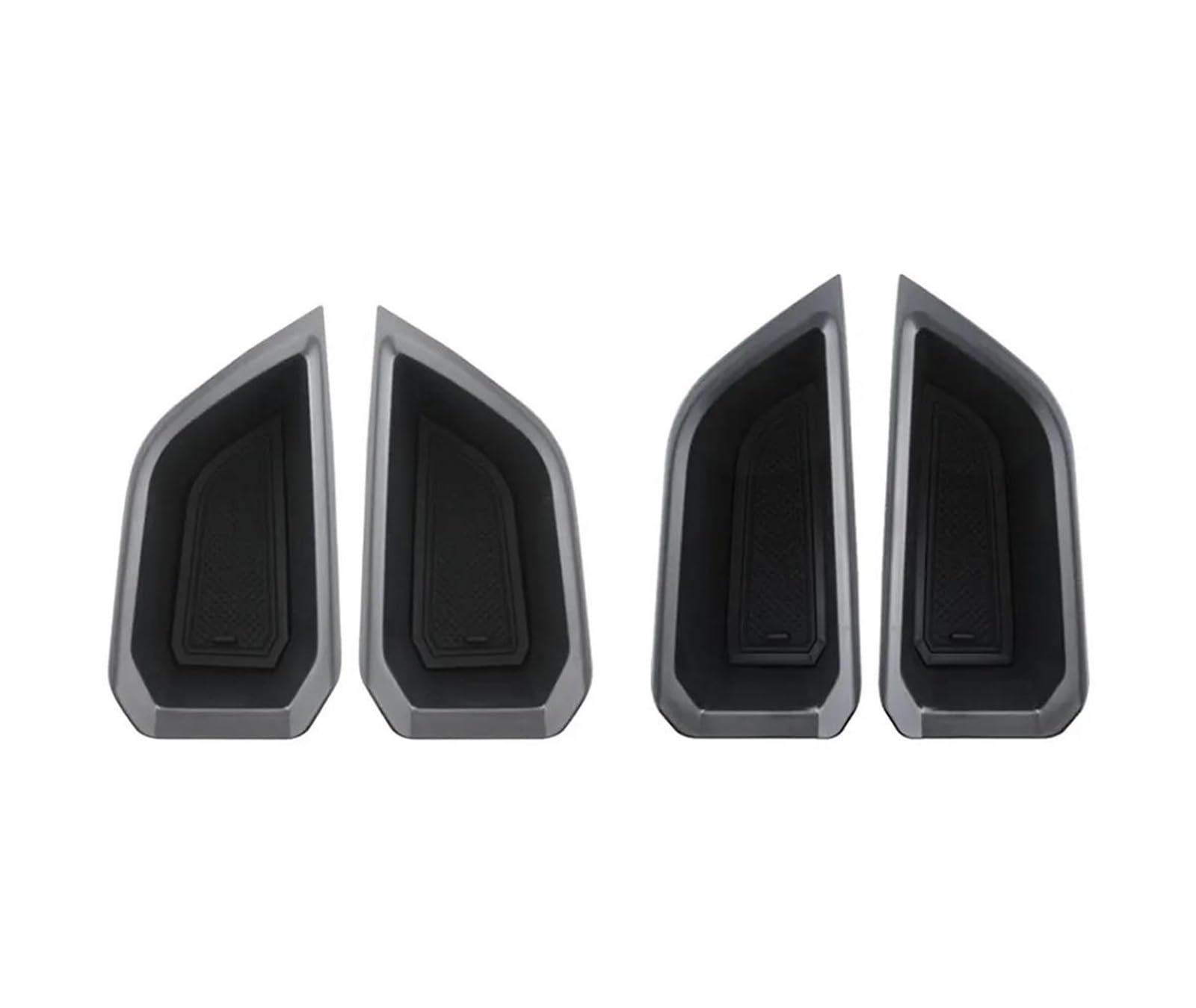 CPXCTZFZUB For Audi Q4 E-Tron Etron 2019-2025 ABS Car Door Handle Storage Boxes Armrest Holder Tray Organizer Auto Centre Console Storage Box(4Pcs)