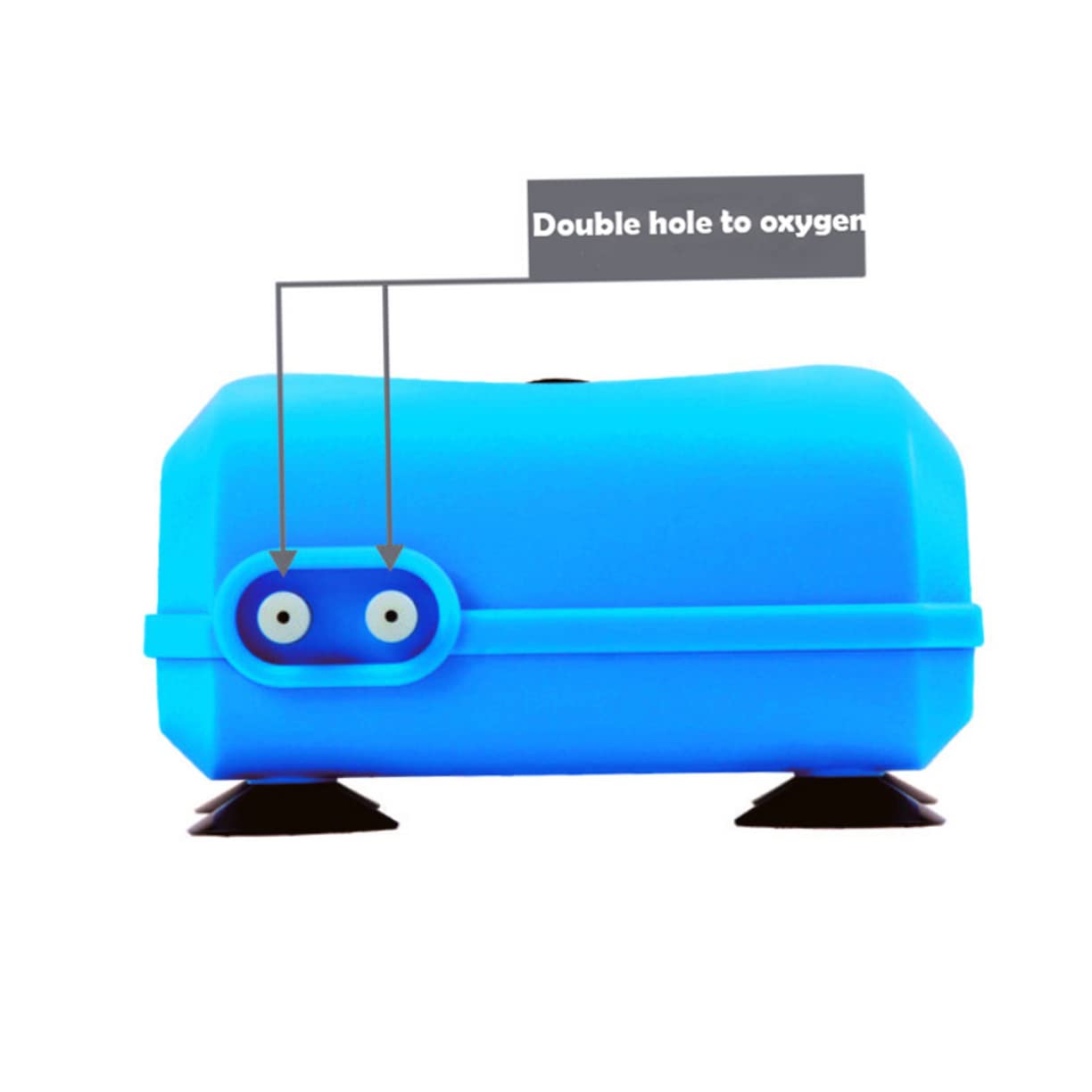 BESPORTBLE Bomba De Aire Solar para Acuarios Oxigenador De Pecera Doble Salida Bomba De Aumento De para Acuarios y Pesca Azul