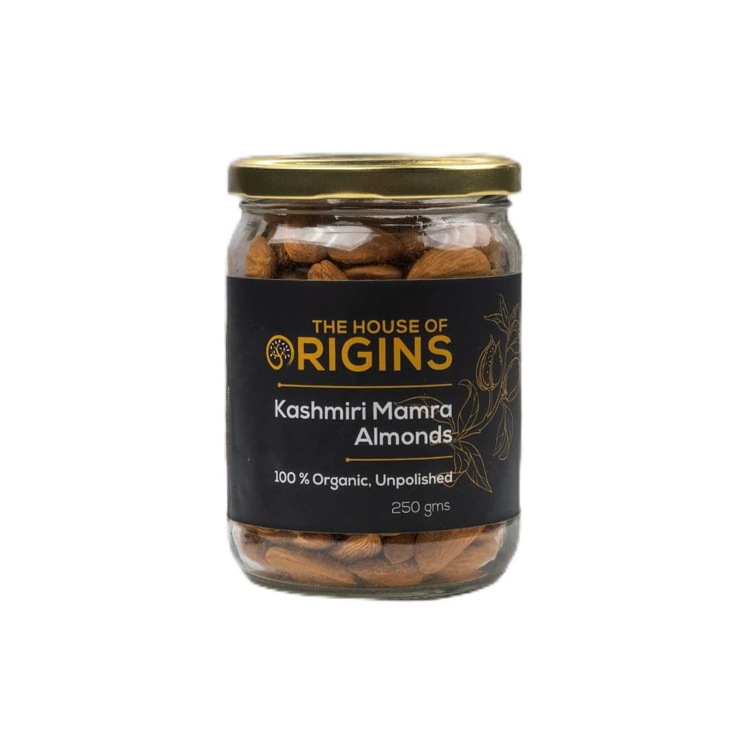 The House of Origins | Premium Kashmiri Mamra Almonds | 250 gms | A+ grade Badam Giri | Whole Natural Badam | High Protein & Vit E Content (B0BNMQTCXV) Amazon Price History, Amazon Price Tracker