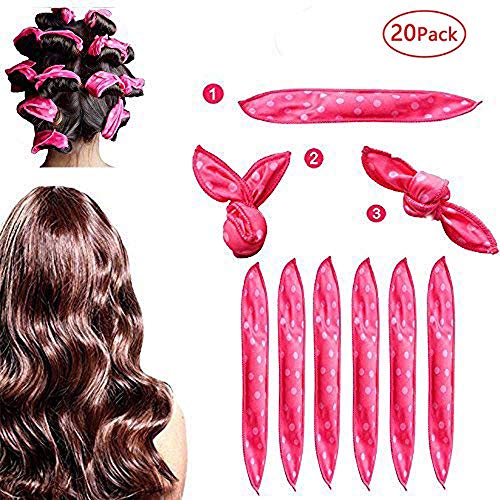 Foam Hair Curlers, Pillow Cloth Hair Rollers,No Heat Sleeping Soft Sponge Rollers for Long, Short, T - //coolthings.us