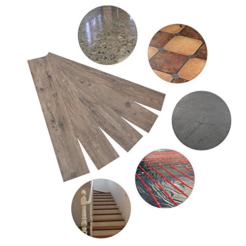 Co-Z Peel And Stick Floor Tile, Self Adhesive Vinyl Flooring 36X6 Inch, Waterproof Vinyl Tiles Removable Stickers Tile For Living Room Bedroom Dining Room, 16-Pack 24 Sq. Feet, Oak #TOP5