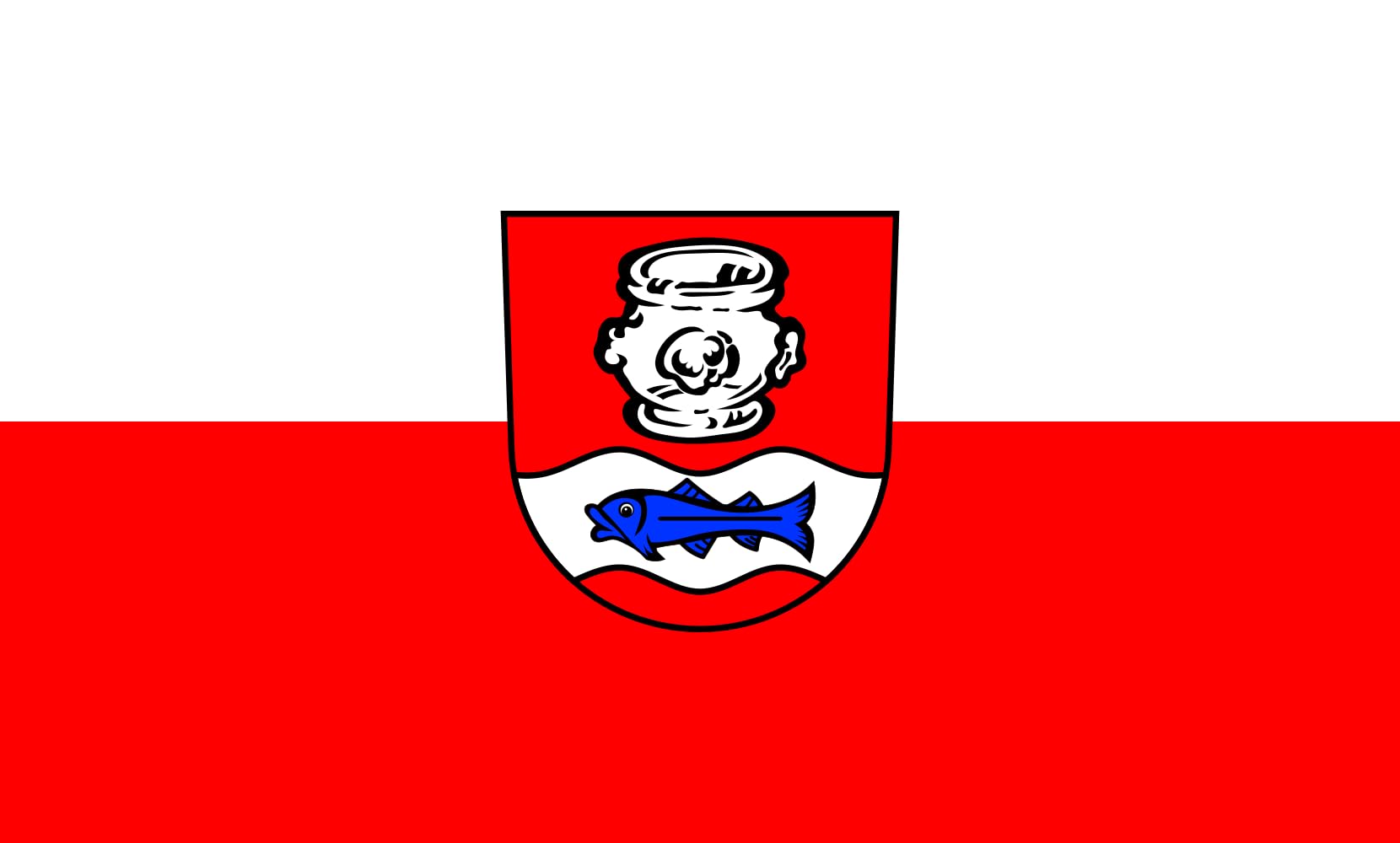 Drapeau Large Wüstenrot de 1,35m² avec coutures renforcées grand format