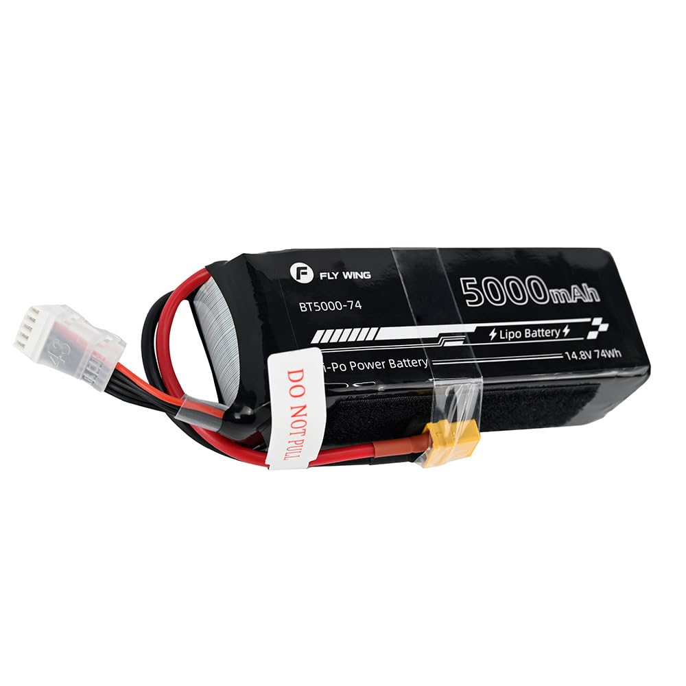 Flywing 74WH 4S 5000mAh 14.8V Lipo Battery for FLYWING FW450L V2.5 V3 Helicopter for BO105 for Airwolf for EC135 for Bell412 for UH1
