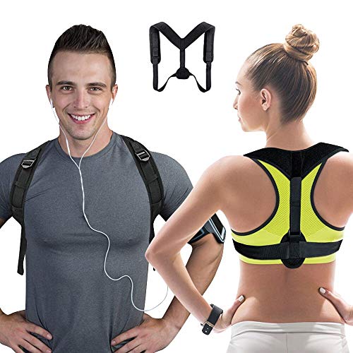 YEFIDER Haltungskorrektur Geradehalter Schulter Rücken Haltungsbandage, ideal zur Therapie für haltungsbedingte Nacken, Rücken und Schulterschmerzen (Brust 70~130 cm)