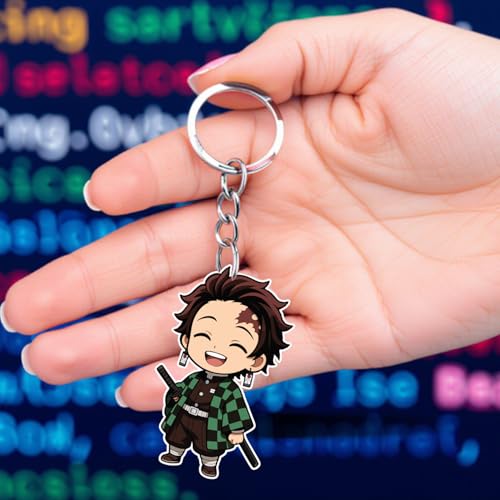 Image of Acrylic Anime & Cartoon Theme Keychain For Bike & Car | Birthday Return Gift For Kids | Gift For Girls & Boys