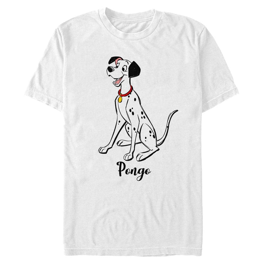 101 Dalmatians - Pongo Bisiklet Yaka T-Shirt Tişört Unisex Yetişkin