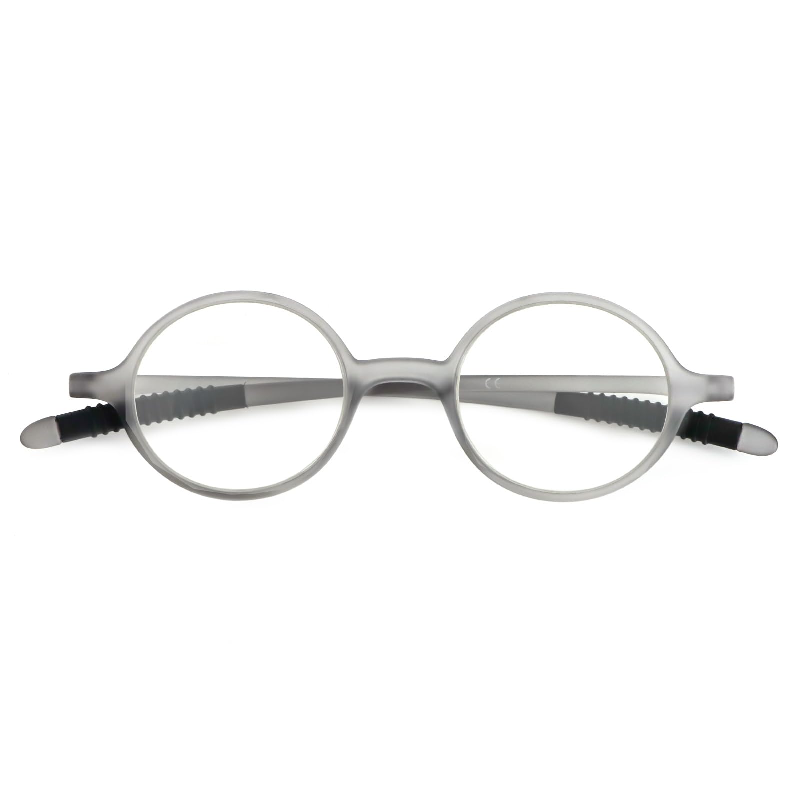 KoKoBin Retro Lesebrille Herren und Damen runde Lesehilf Sehhilfe Brille TR90 Vollrahmenbrille