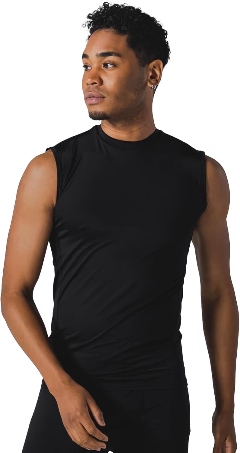 Men’s Compression Tank Shirts : Black, s-3xl, Cool, uv, Quickdry, Deodorant, Gym, japanesebrand,