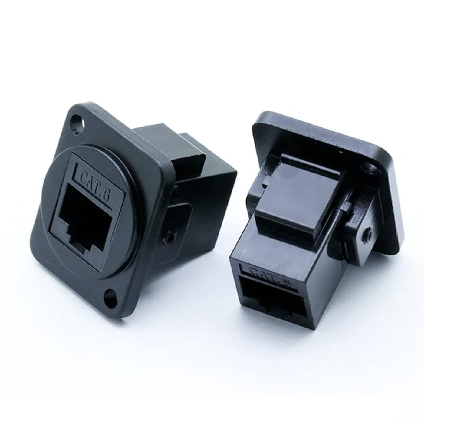 RJ45 CAT6 Socket Panel Mount Female Jack Adapter Network Ethernet Modular Plug Extension Interface Connector