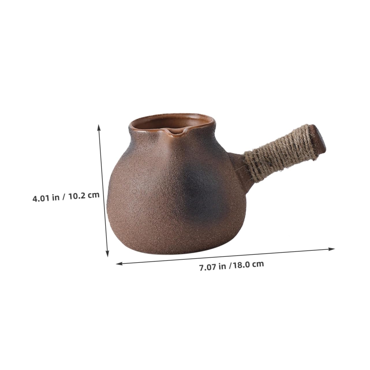 NAMOARLY Stovetop Tea Pot Whistle Large Capacity Tea Kettle for Camping Clay Serving Pot Retro Teakettle for Kitchen