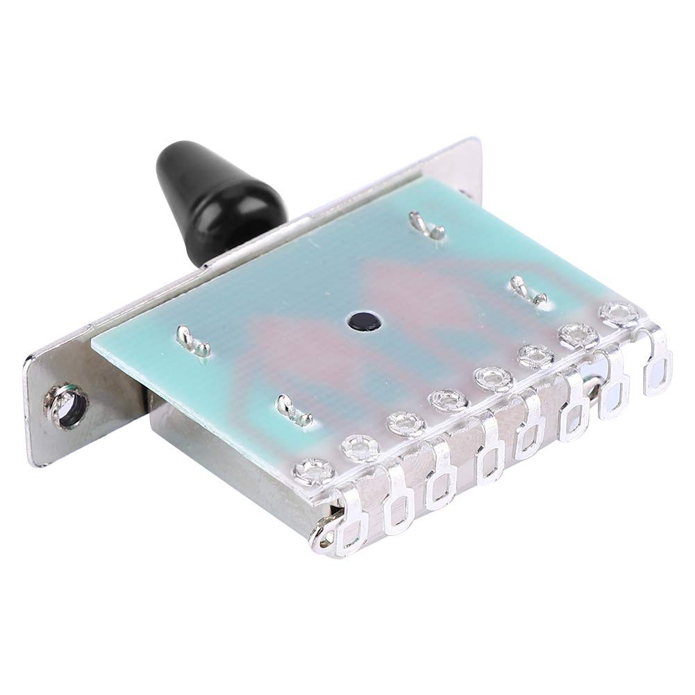 Sélecteur 5 Positions Guitare Électrique, Commutateur Micro Humbucker Contact Or, Universel Commutateur à Bascule de Guitare, Installation Facile et Haute Fiabilité
