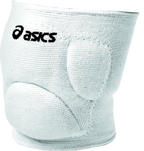 (One Size, White) - ASICS Ace Low Profile Knee Pad
