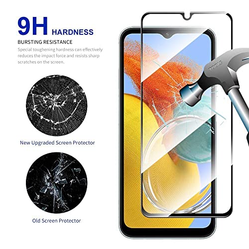 Image of Casodon Tempered Glass Screen Protector Guard for Samsung Galaxy M14 5G - Black