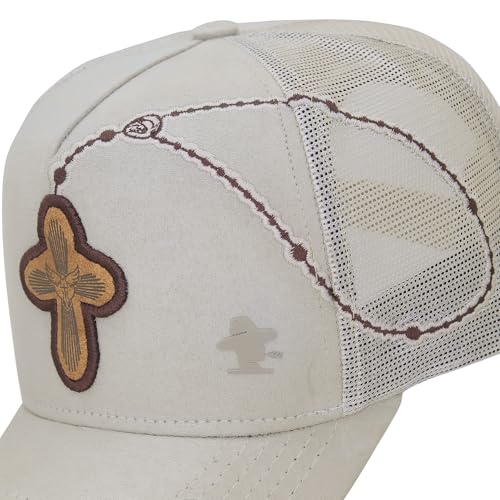 Image of Sacudido's | Trucker Cap Cross Rosary | Snapback Hats, Adjustable, Unisex, Faith