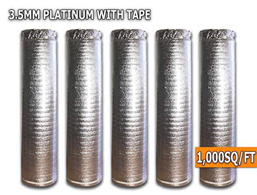AMERIQUE 691322315677 Platinum 1000SQFT 4TH Generation Luxury 3.5MM Thick Flooring Underlayment Padding 3-in-1