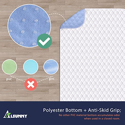 Waterproof Washable Incontinence Bed Pad,24"X28" (3 Pack),Reusable Absorbency Underpads Sheet Mattress Protector For Adults, Kids And Pets #TOP4