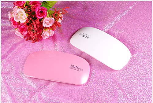 Nail Dryer Mini, 6W Led Uv Portable Nail Dryer Curing Lamp Light For Gel Based Polish Usb Power With 45S/60S Timer Setting (White) #TOP6