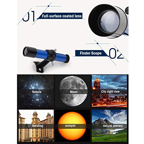 Telescopio portátil YXCKG HD 150X Refractor para astronomía miniatura 5