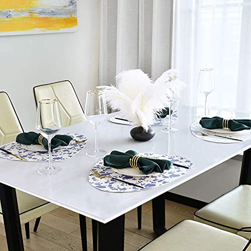 Jtx Placemats Set Of 2 Round Leather For Dinner Table Mats Heat-Resistant Non-Slip Washable Insulation Coffee Mats Kitchen Place Mats Chinese Ink Style Placemats #TOP5