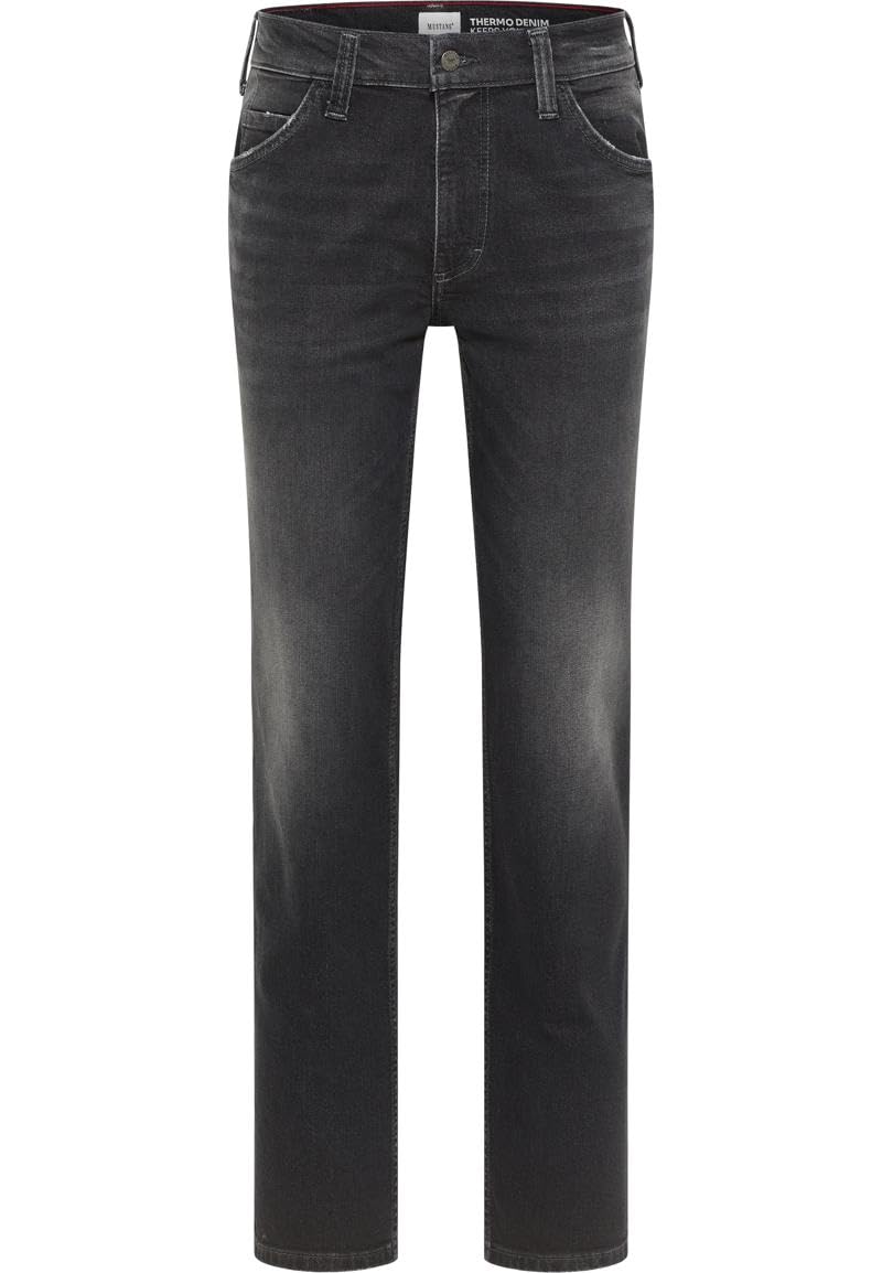 Mustang Men's Dark Grey 703 Style Tramper Straight, 31 W/32 L