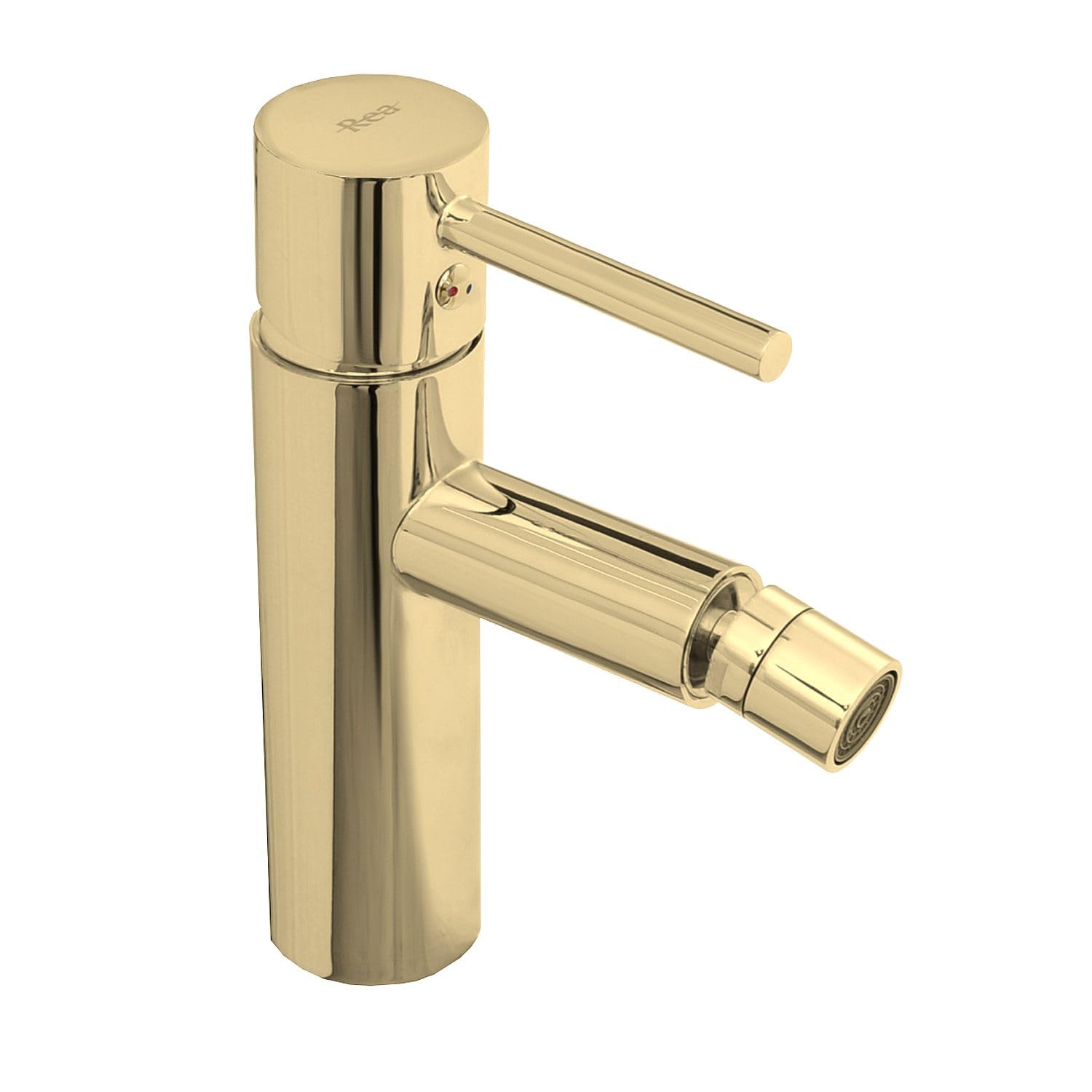 Rea - Rubinetto Bidet Tess L.Gold Miscelatore Monocomando In Ottone Per Wc Bagno (Oro) 12 X 4,5 X 18,5 cm