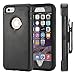 Annymall Case Compatible with iPhone 8 & iPhone 7, Heavy Duty [with Kickstand] [Built-in Screen Protector] Tough 4 in1 Rugged Shockproof Cover (Black)