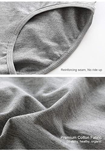 Image of Womens Underwear,Cotton Mid Waist No Muffin Top Full Coverage Brief Ladies Panties Lingerie Undergarments for Women Multipack