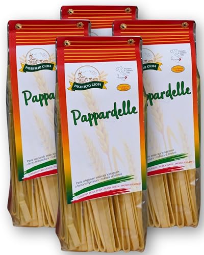 Pastificio Gioia – Pappardelle – Nudeln Handgemachte Pasta Hartweizengrieß 4x500g...