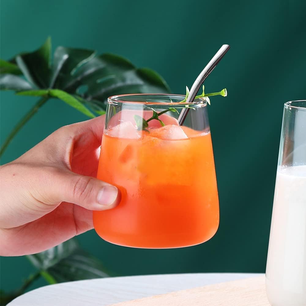 Veemok Reusable Stainless Steel Drinking Straws 6 Inch (Pack of-2) 3
