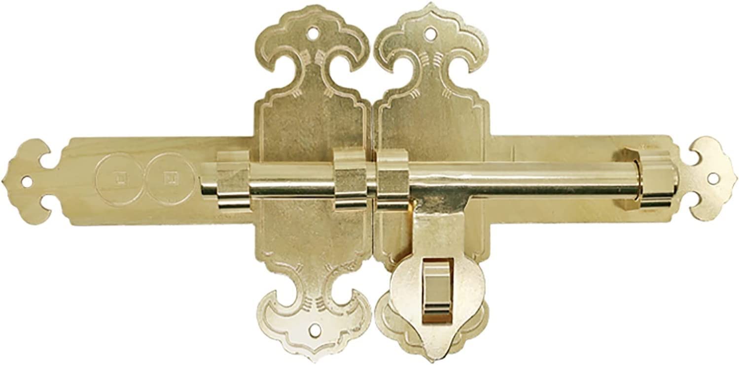Stainless Steel Sliding Bolt Lock, Slide Bolt Lock, Slid. Door and Gate Latch Multicolor 25-60cm(Brass,60cm)