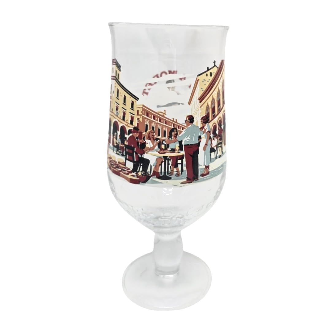 GarageBar | Birra Moretti Limited Edition Glass | Four Designs Available | 20oz Pint Nucleated Beer Glass | Official Merchandise (Aperitivo)