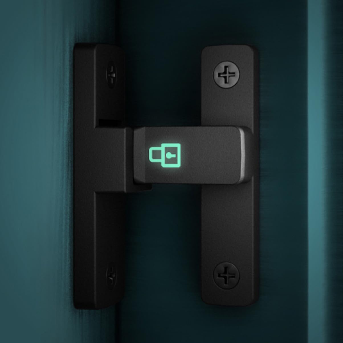 Veemoon 3stücke Barn Door Latch Latch Mit Nachtleuchte Robuste Türverriegelung Für Schiebetüren Garagentore Und Lagertüren Einfache Installation Ohne Bohren