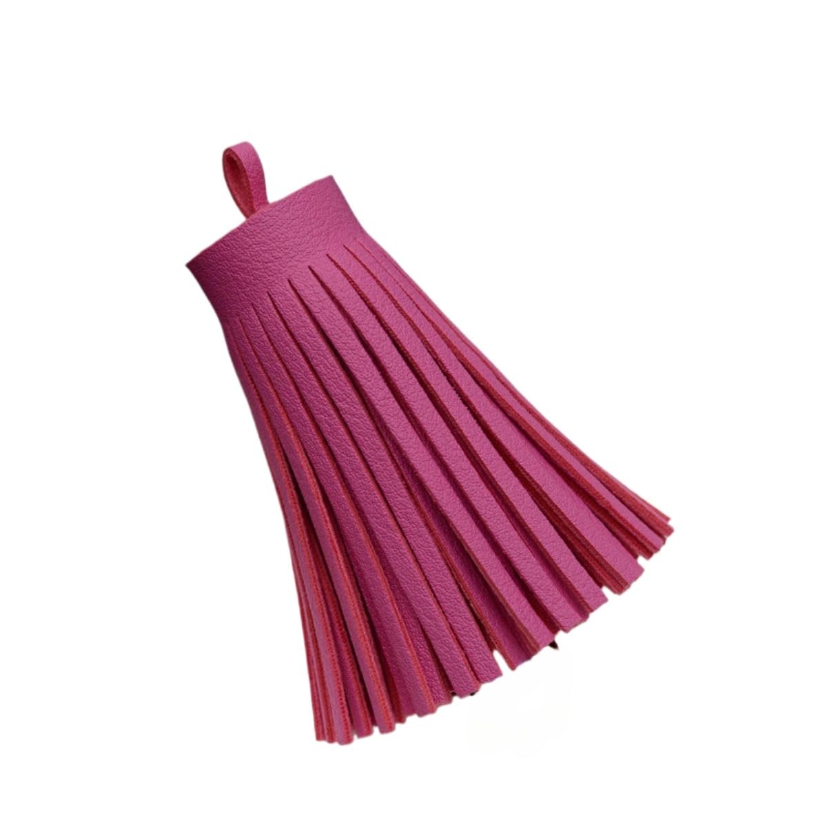 ROCKPOEM 12pcs Short Leather Tassels for Keychains and DIY Jewelry Making, Elegant Tassel Charms for Crafts and Bookmarks, Fat Leather Tassel Findings for Souvenir Accessories