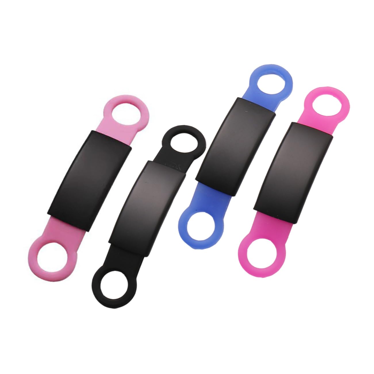 VANZACK 1set Sturdy Pet Id Tags for Dogs and Cats Safe Lost Name Tags Pet Supplies for 4pcs