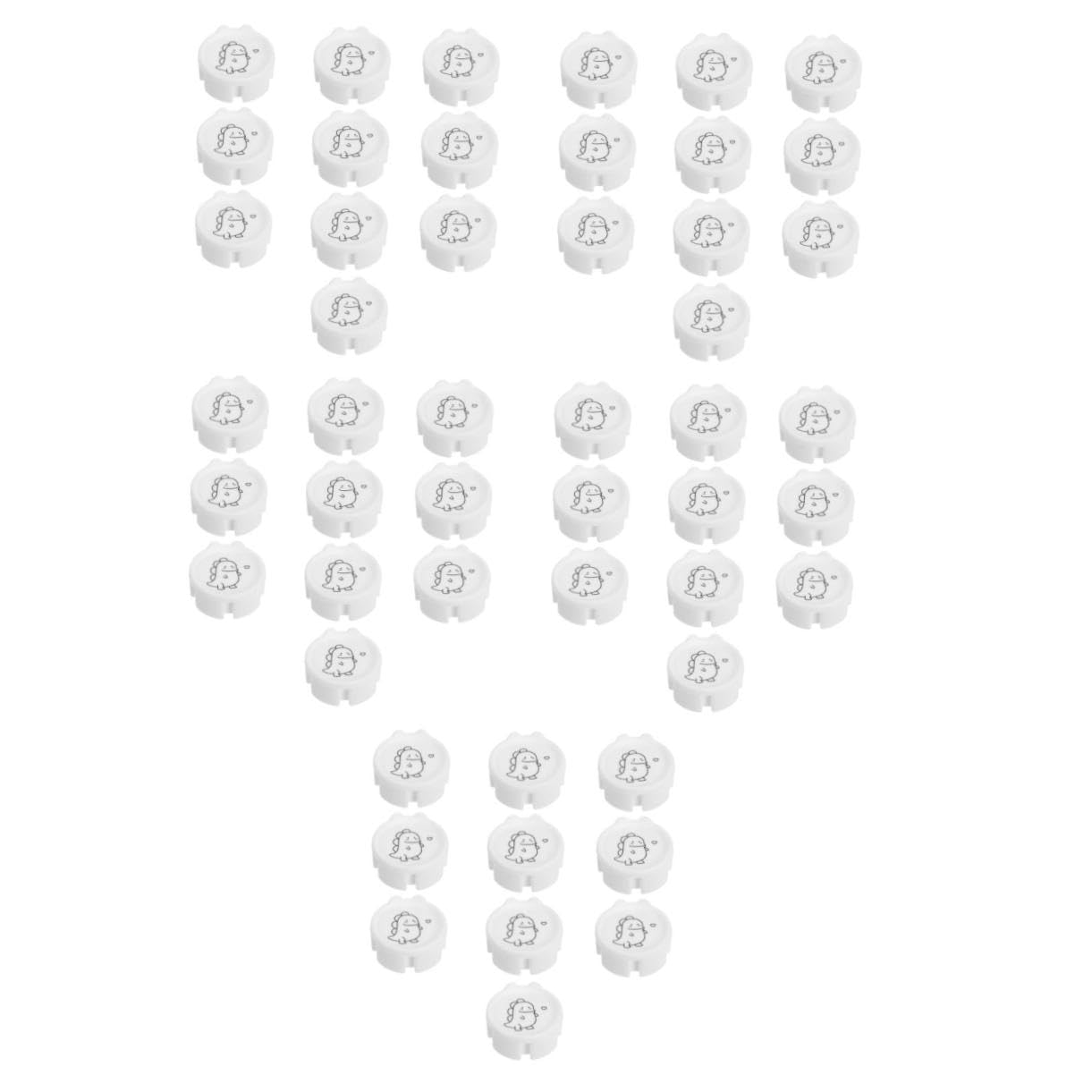 TEHAUX 50 Pezzi Copripresa Sicurezza Protezione Prese Elettriche Facile Installazione Design Europeo Bianco