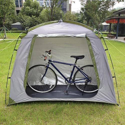 Waterproof Bike Storage Outdoor, Quick Setup Bicycle Storage Shed, Foldable Bike Shelter Tent With Fiberglass Frame, For Camping, Picnics, Fishing