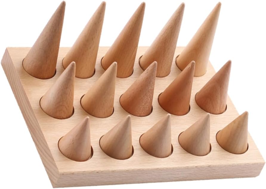 Hardwood Ring Tray Ring Organizer Jewelry Rack Jewelry Display Rack for Retail Personal Use
