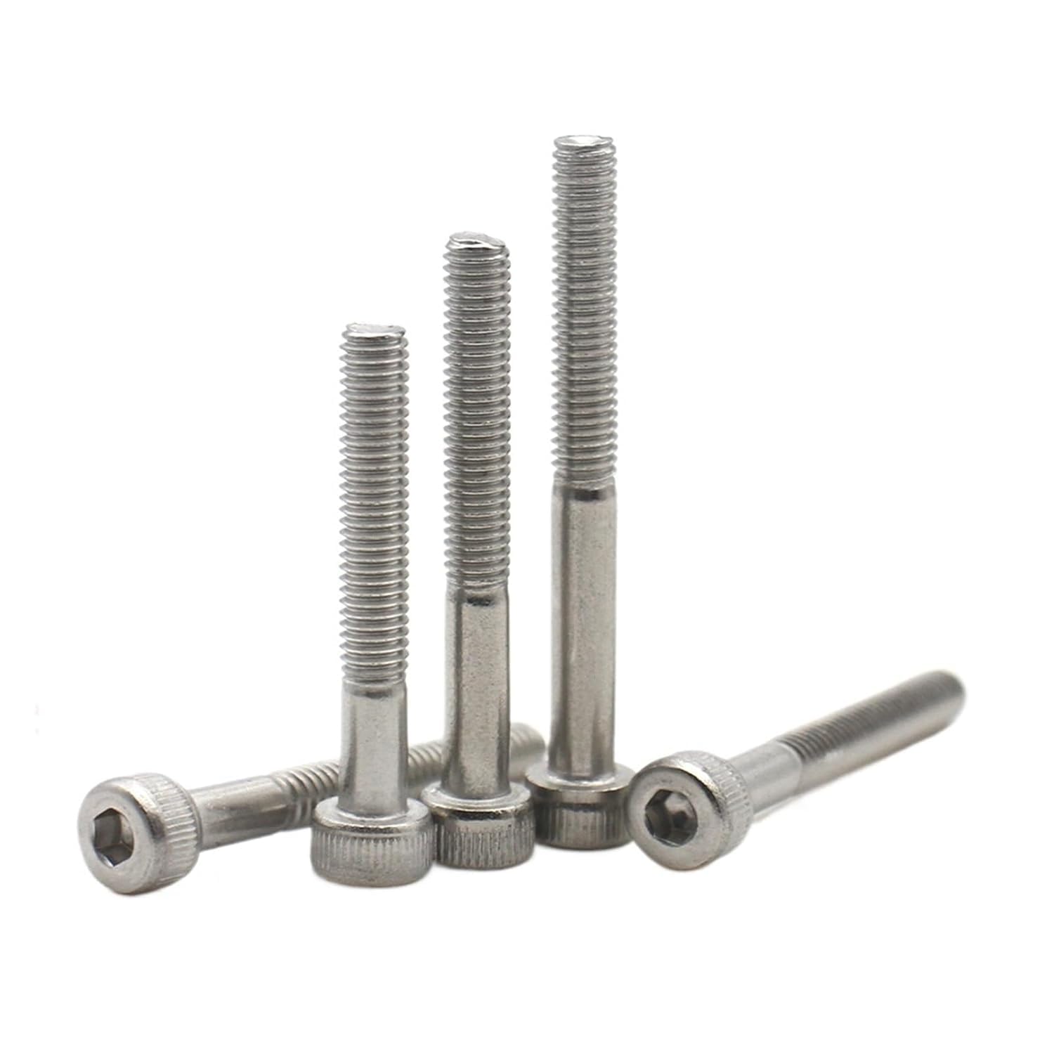 Haeuya 50Mm Hexagon Socket Head Bolts Half Thread Screws M8 304 Stainless Steel Hex Cap Cup 40-1 2Pcs(50Mm)