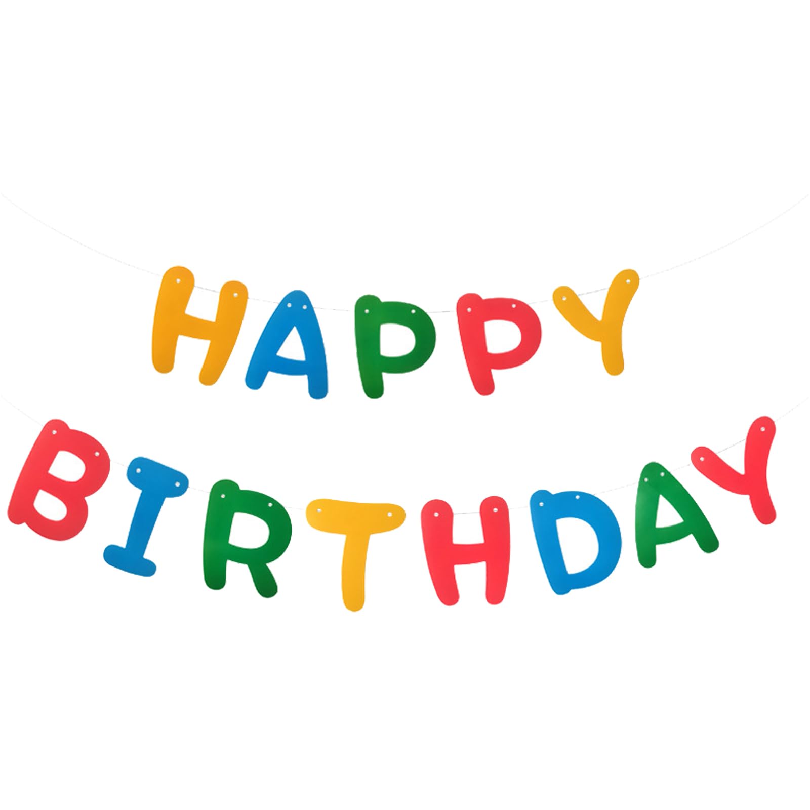 MEETINGU Rainbow Happy Birthday Banner, Colour Rainbow Birthday Party Decorations Color Birthday Sign Colour Happy Birthday Decorations Birthday Party