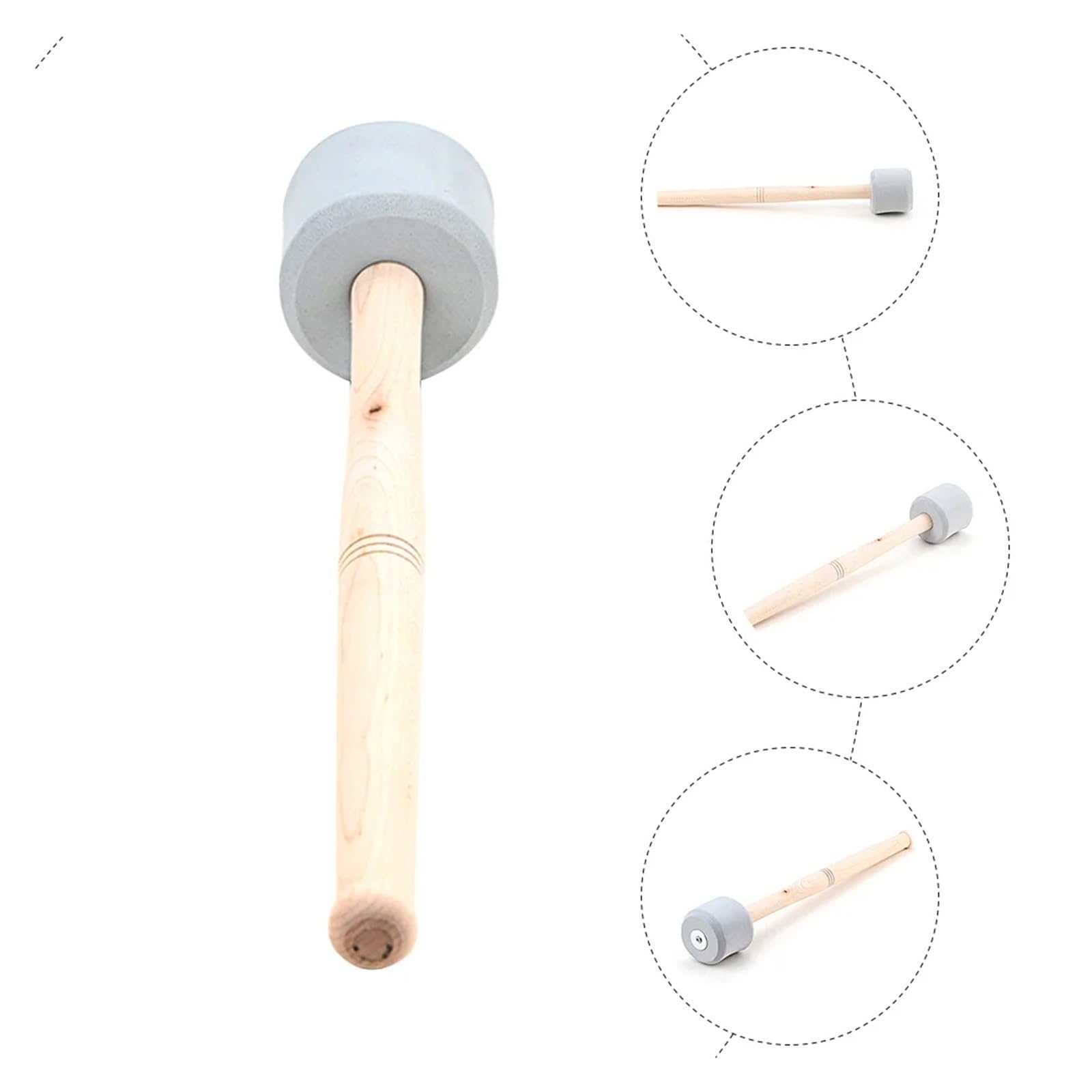 Bass Drum Mallet Schlagzeugstöcke aus Holz, Percussion-Schlägel for Musikdarbietungen, Snare-Drum, Bassdrum, Instrumentenzubehör