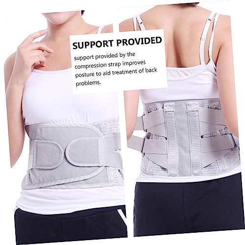 Faja lumbar con soporte de cintura y placa de acero talla S gris miniatura 2