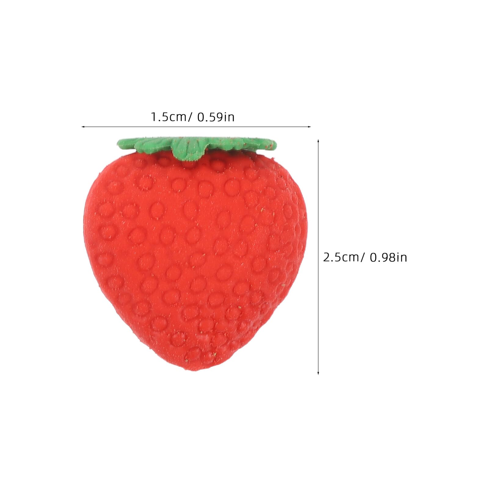 100 Gomme da Cancellare a Forma di Fragola Rossa Kawaii Mini Gomme Portatili per Uso Quotidiano per Scuola e Studio Sicure e Compatte per