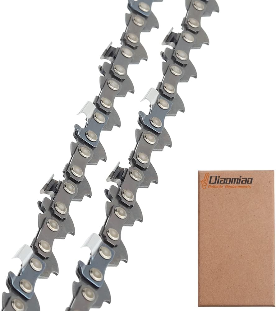 2 x 12 Inch Chainsaw Chain LowKickback 3/8" 45 Drive Links .0.043" (1.