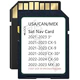 Navigation SD Card with HUD Display - Upgraded TD2K66EZ1B for 2021-2023 3 CX5 CX9 CX30, 2022-2024 CX50, 2022-2023 MX30, USA/CAN/MEX Maps