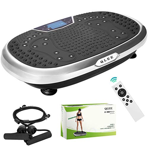 QLEE ブルブル振動マシン 3D振動 10種類のプログラムモード 【振動調節199段階・最大2360回/分振】 健康ダ...