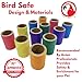 Bonka Bird Toys 2108 Pk12 1-Inch Tube Bagels Foot Talon Craft Part Parrot Cage Toy, Parakeet, Conure, Parrotlet, and Similar Breed Sizes